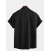 Mens Chinese Painting Print Turndown Collar Short Sleeve Casual Shirt