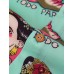 Mens Funny Cartoon Printed Chest Pocket Turn Down Collar Short Sleeve Shirts