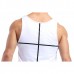 Mens Quick-drying Line Printed Slim Fit Vest Fitness Training Sport Tank Tops